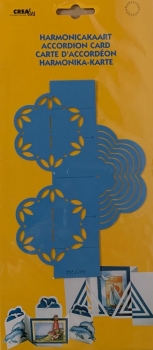 Schablone Harmonika-Karte Blume